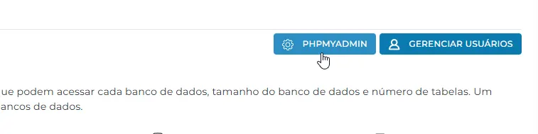 phpMyAdmin no DirectAdmin: como acessar e gerenciar banco