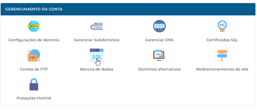 Como criar banco de dados MySQL no DirectAdmin